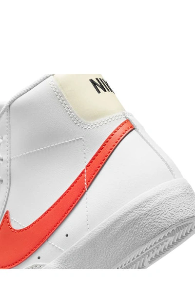Shop Nike Kids' Blazer Mid '77 Vintage Sneaker In White/ Picante Red