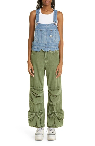 R13 Multipocket Utility Jeans In Olive