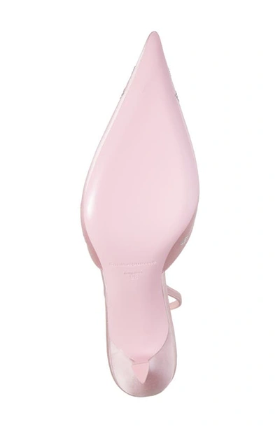 Shop Alexander Wang Delphine Logo Slingback Pump In Prism Pink