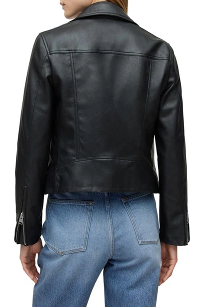 Shop Allsaints Dalby Faux Leather Biker Jacket In Black