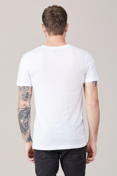 Shop Lna Men's Short Sleeve V Neck In White