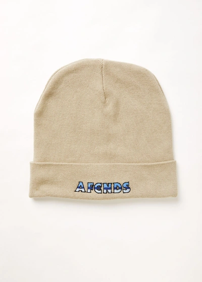 Shop Afends Recycled Knit Beanie In Beige