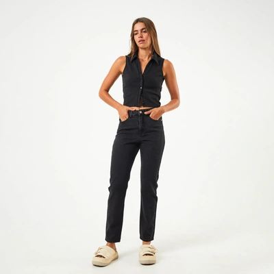 Shop Afends Hemp Denim Slim Fit Jeans In Black