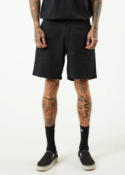 Shop Afends Recycled Chino Shorts In Black