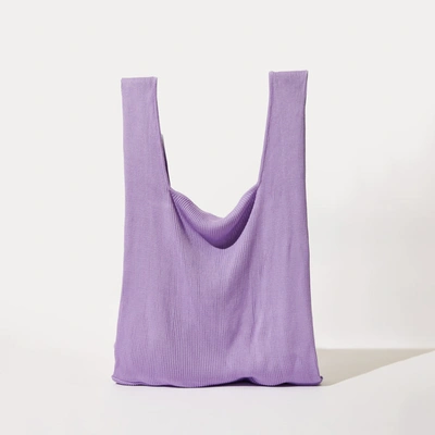 Shop Afends Recycled Knit Tote Bag In Purplecolor