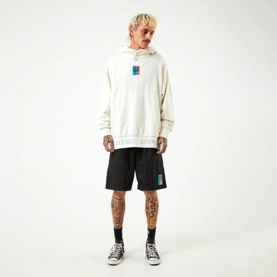 Shop Afends Unisex Organic Oversized Hoodie In White