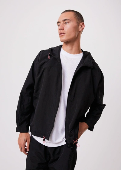 Shop Afends Unisex Recycled Spray Jacket In Black