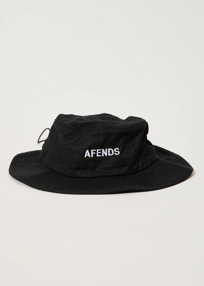 Shop Afends Hemp Bucket Hat In Black