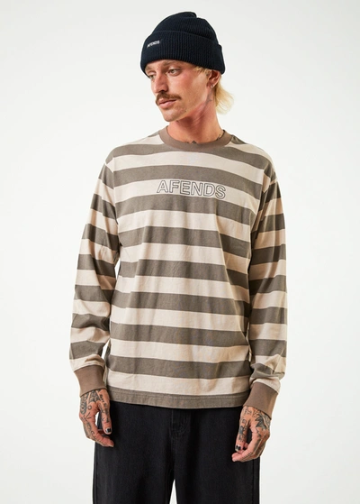 Shop Afends Recycled Long Sleeve Striped T-shirt