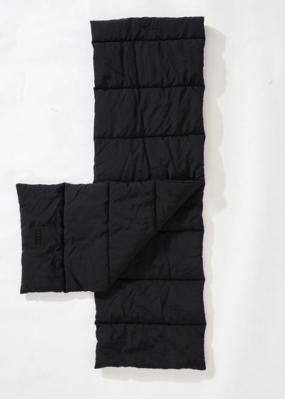 Shop Afends Recycled Puffer Scarf In Black