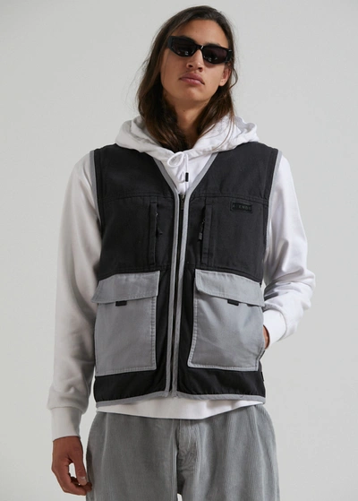 Shop Afends Unisex Organic Convertible Jacket In Grey