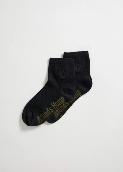 Shop Afends Ankle Socks One Pack In Black