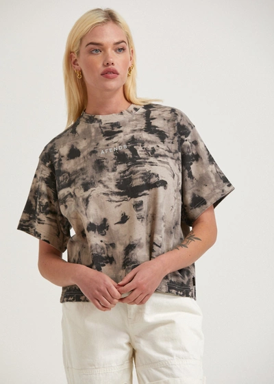 Shop Afends Organic Weighted T-shirt In Brown