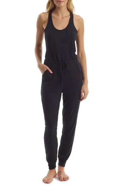 Commando Luxury Rib Racerback Jumpsuit In Black