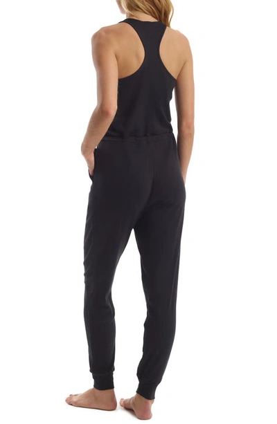 Commando Luxury Rib Racerback Jumpsuit In Black