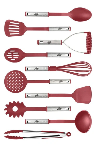 Shop Kaluns Cooking Utensil 10-piece Set In Red