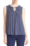 DIANE VON FURSTENBERG 'Kolby' Sleeveless Print Silk Top (Nordstrom Exclusive)