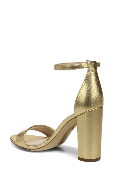 Shop Sam Edelman Yaro Ankle Strap Sandal In Gold
