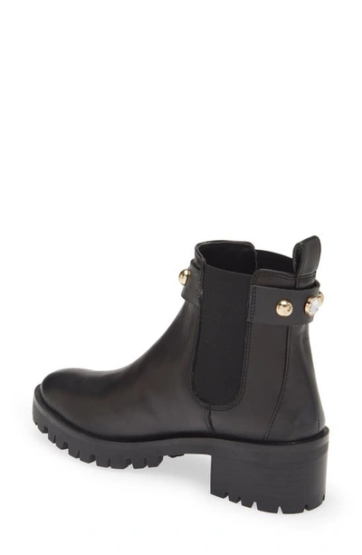 Karl Lagerfeld Porshay Lug Sole Bootie In Black