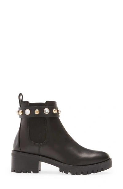 Shop Karl Lagerfeld Porshay Lug Sole Bootie In Black