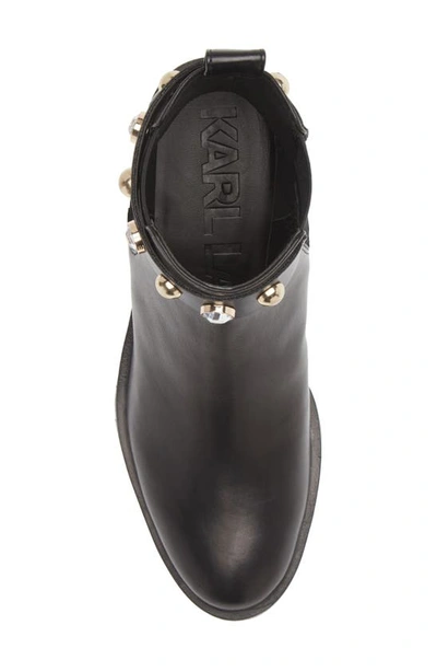 Karl Lagerfeld Porshay Lug Sole Bootie In Black