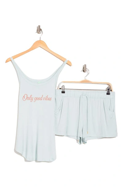 Shop Honeydew Intimates Next Level Tank & Drawstring Shorts Pajamas In Fresco