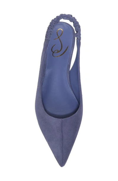 Shop Sam Edelman Whitney Pointed Toe Flat In Violet Suede