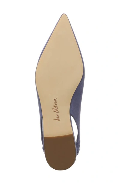 Shop Sam Edelman Whitney Pointed Toe Flat In Violet Suede