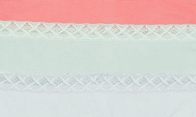 Shop Natori Bliss 3-pack Cotton Blend Briefs In Mnt/ Dsk/ Pk