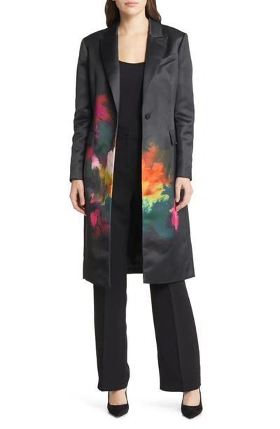 Shop Ted Baker Anastay Single Breasted Midi Coat In Black