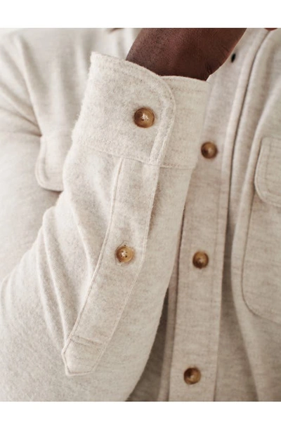Shop Faherty Legend Button-up Shirt In Off White
