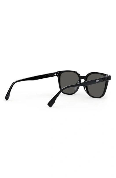 Fendi Fe40046u 01d Square Polarized Sunglasses In Grey | ModeSens