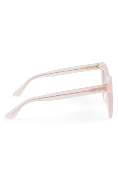 Diff Kaia 50mm Square Sunglasses In Rose Tea Pink