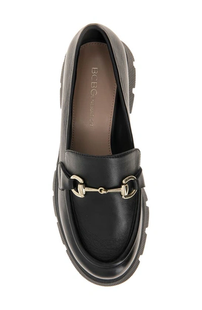 Shop Bcbgeneration Raylin Lug Sole Loafer In Black