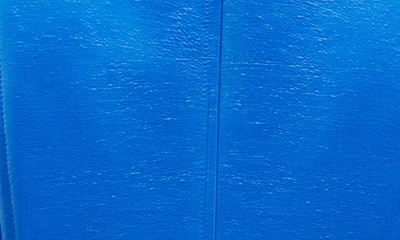 Shop Courrèges Logo Patch Vinyl Jacket In 7050 Blue