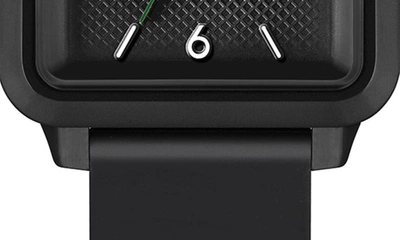 Shop Lacoste Studio Silicone Strap Watch, 36mm In Black