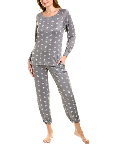 Shop Flora Nikrooz 2pc Dreamy Sweater Pajama Set In Grey