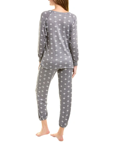 Shop Flora Nikrooz 2pc Dreamy Sweater Pajama Set In Grey