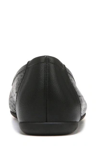 Natural Soul Magical Skimmer Flat In Black Smooth Synthetic
