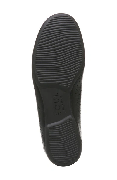 Shop Natural Soul Magical Skimmer Flat In Black Smooth Synthetic