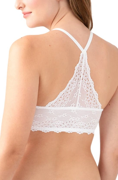 B.tempt'd By Wacoal Front Close Underwire Racerback Bra In White