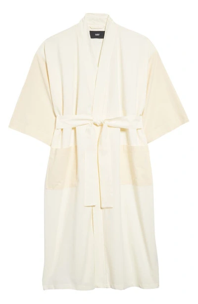 Shop Hay Duo Cotton Robe In Ivory