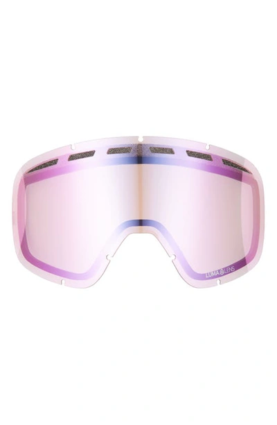 Shop Dragon D1 Otg Snow Goggles With Bonus Lens In White/ Redion Pinkon