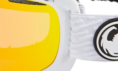 Shop Dragon D1 Otg Snow Goggles With Bonus Lens In White/ Redion Pinkon