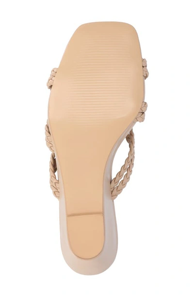 Journee Collection Baylen Braided Strappy Wedge Sandal In Taupe