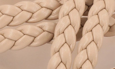 Journee Collection Baylen Braided Strappy Wedge Sandal In Taupe