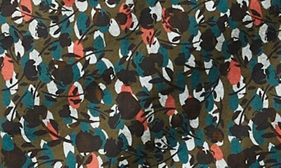 Rodd & Gunn Eglinton Flat Floral Short Sleeve Cotton Button-up Shirt In Deep Forest