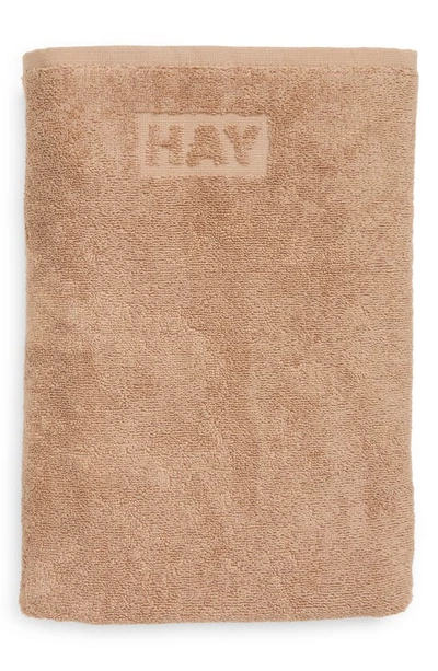 Shop Hay Mono Cotton Bath Sheet In Cappuccino