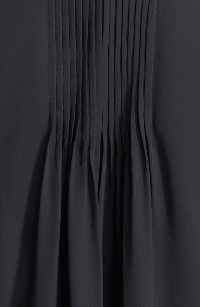 Nydj High/low Crepe Blouse In Black