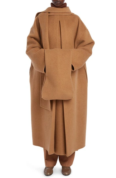 Shop The Row Large Cashmere Glove Bag In Camel